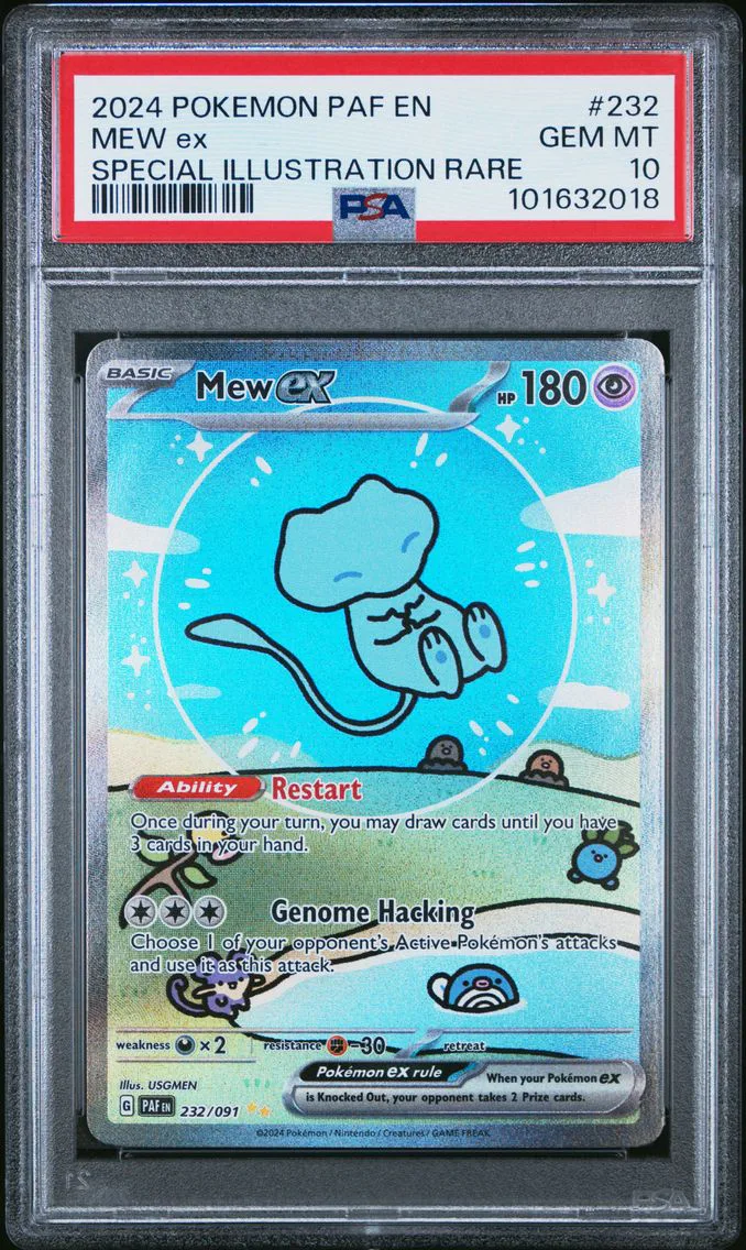 2024 #232 Mew ex PSA 10 Paldean Fates - PAF EN - English Pokemon
