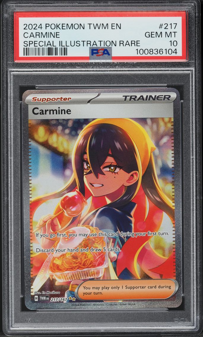 2024 #217 SV TWILIGHT MASQUERADE SIR CARMINE PSA 10 POKEMON