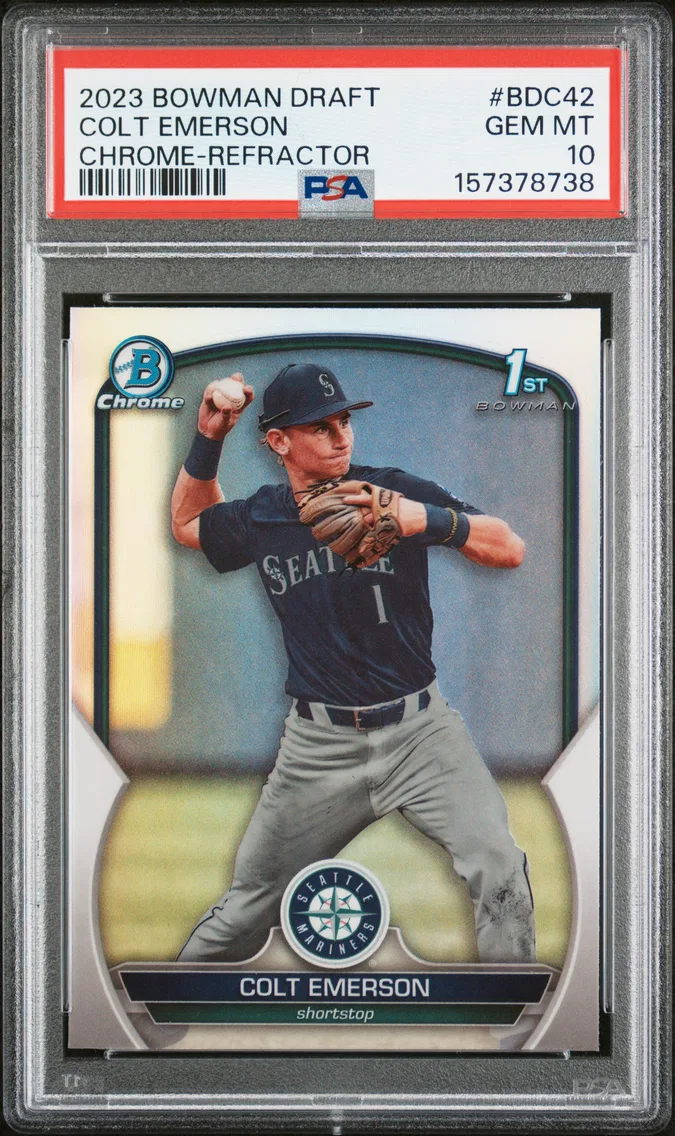 2023 #BDC42 COLT EMERSON PSA 10 Bowman Draft