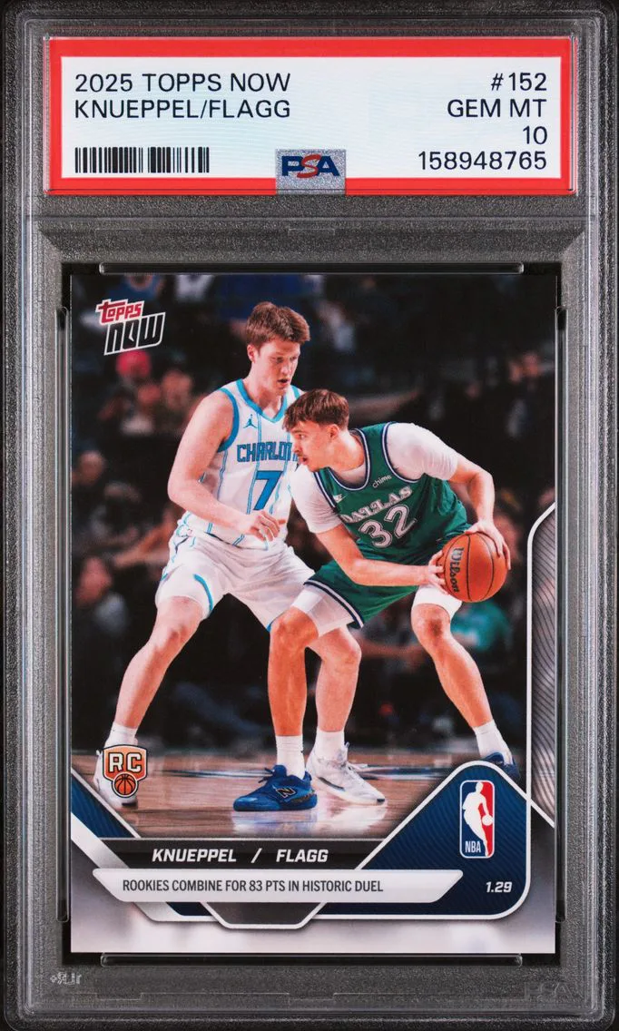 2025 #152 Cooper Flagg/Kon Knueppel PSA 10 Topps Now