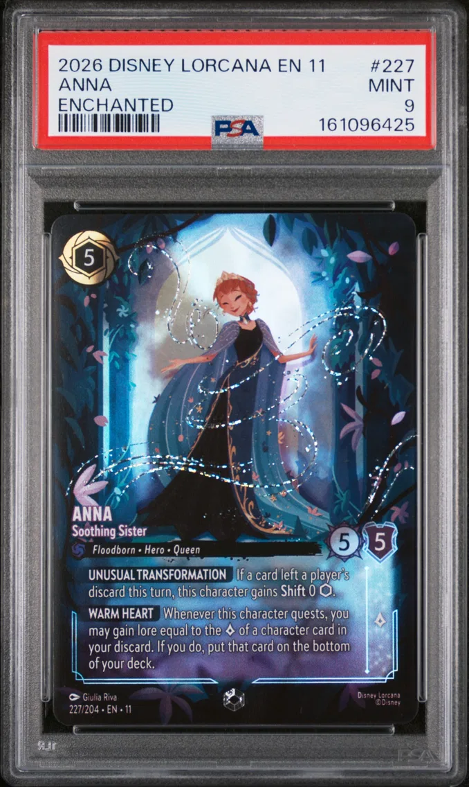 2026 #227 Anna - Soothing Sister PSA 9 Disney Lorcana EN 11-Winterspell