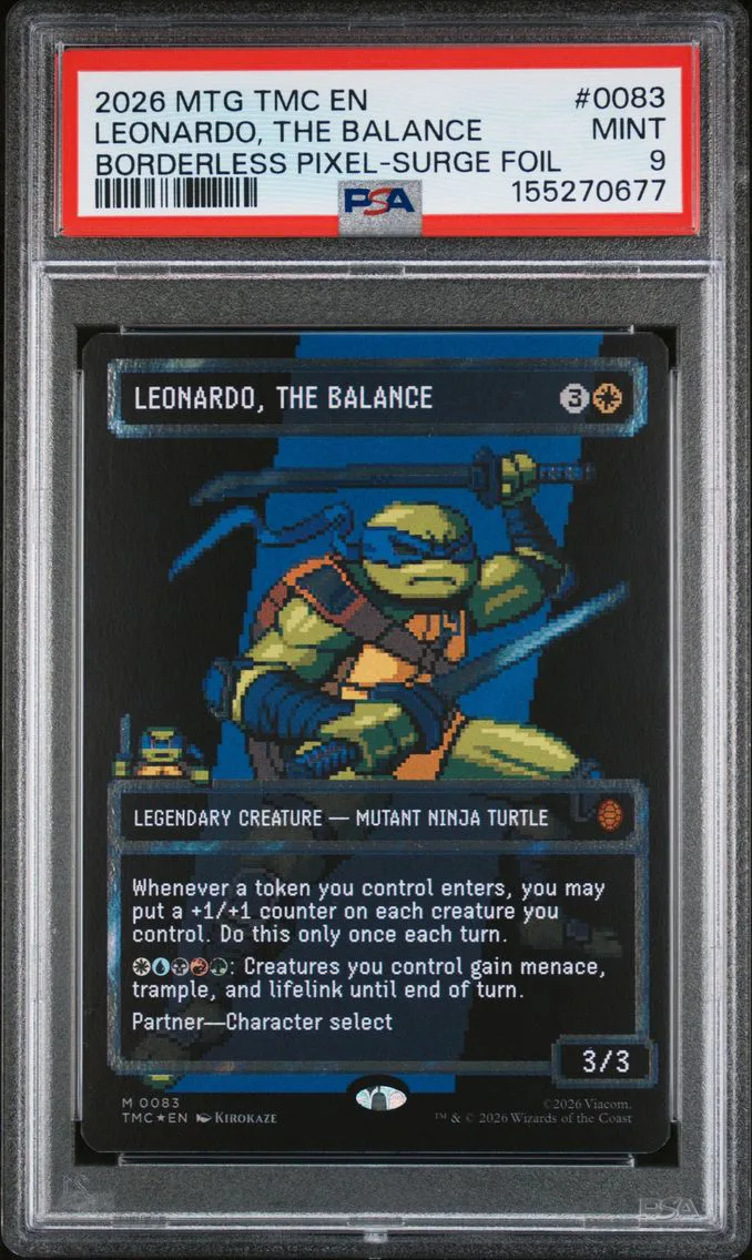 2026 #0083 LEONARDO, THE BALANCE PSA 9 Teenage Mutant Ninja Turtles Commander