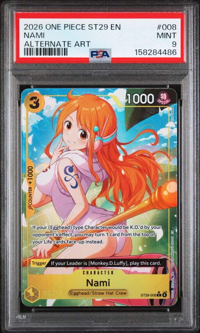 2026 #008 Nami PSA 9 One Piece Starter Deck ST29-Egghead