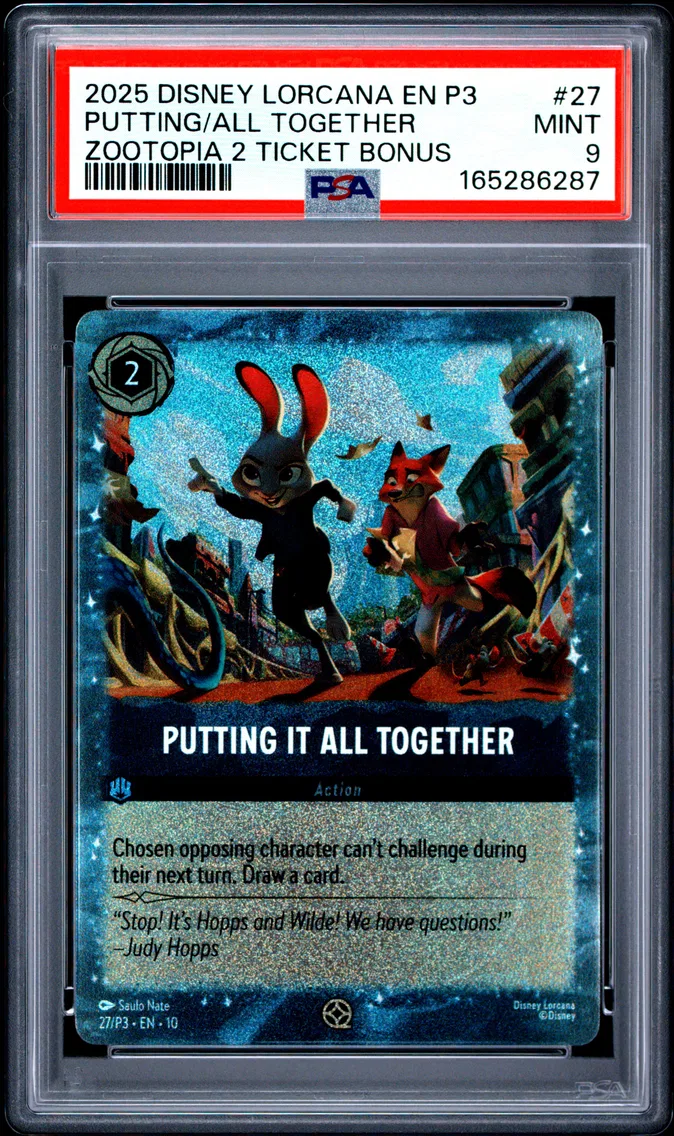 2025 #27 Putting It All Together PSA 9 Disney Lorcana EN P3-Promo