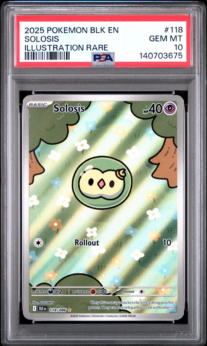 2025 #118 Solosis PSA 10 Blk EN-Black Bolt