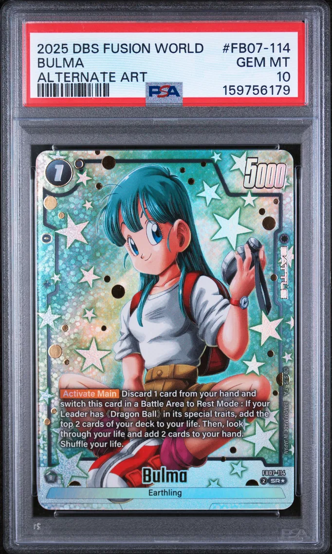 2025 #FB07-114 Bulma PSA 10 Dragon Ball Super Card Game Fusion World Wish for Shenron