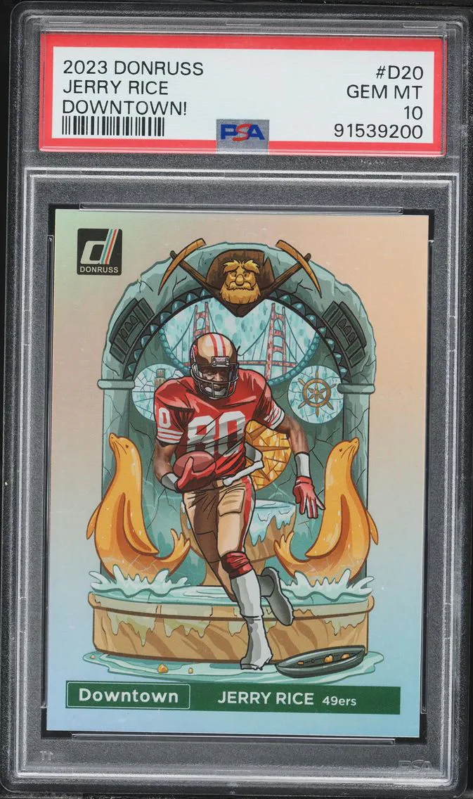 2023 #D20 Jerry Rice PSA 10 Panini Donruss Downtown! Football