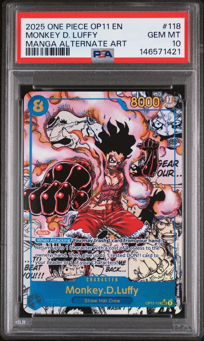 2025 #118 Monkey D. Luffy PSA 10