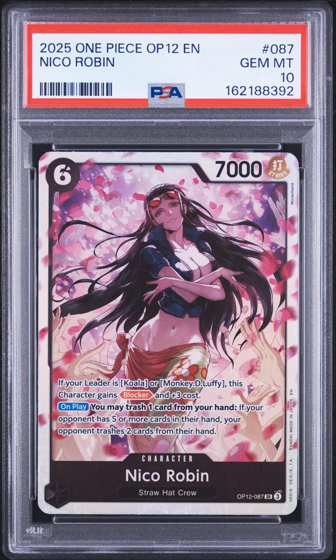 2025 #087 Nico Robin PSA 10 One Piece OP12-Legacy of the Master