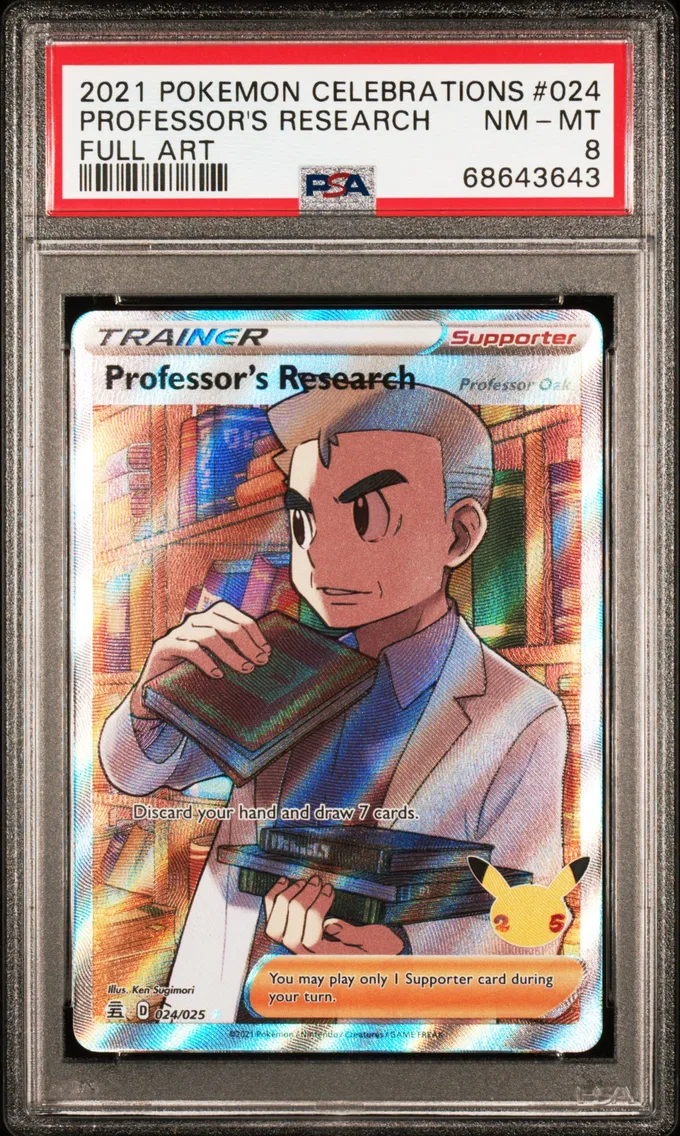 2021 #024 Full Art/Professor's Research PSA 8 Celebrations