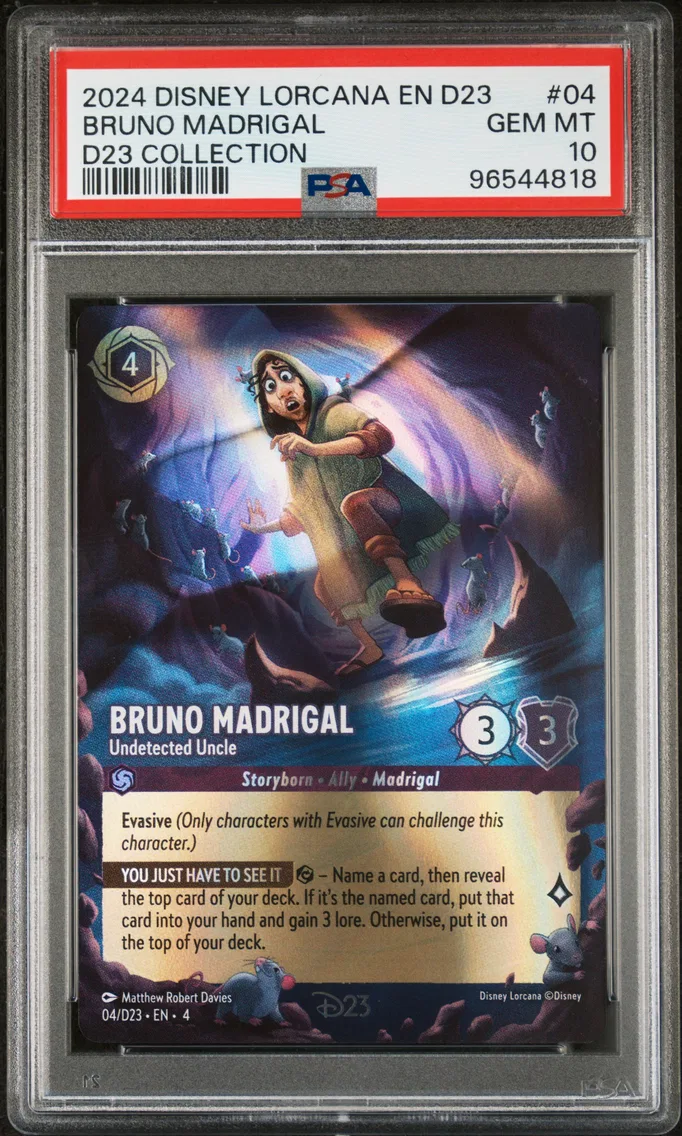 2024 #04 Bruno Madrigal - Undetected Uncle PSA 10 Disney Lorcana EN D23-D23 Expo Promo