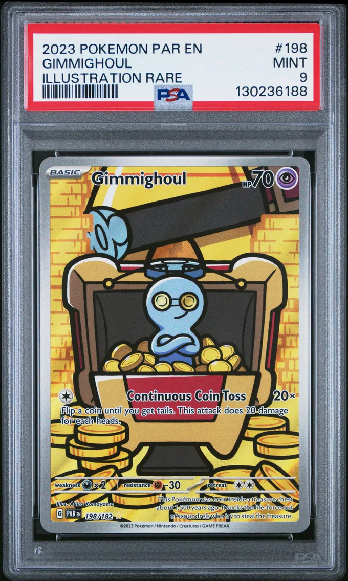 2023 #198 Gimmighoul PSA 9 Par EN-Paradox Rift