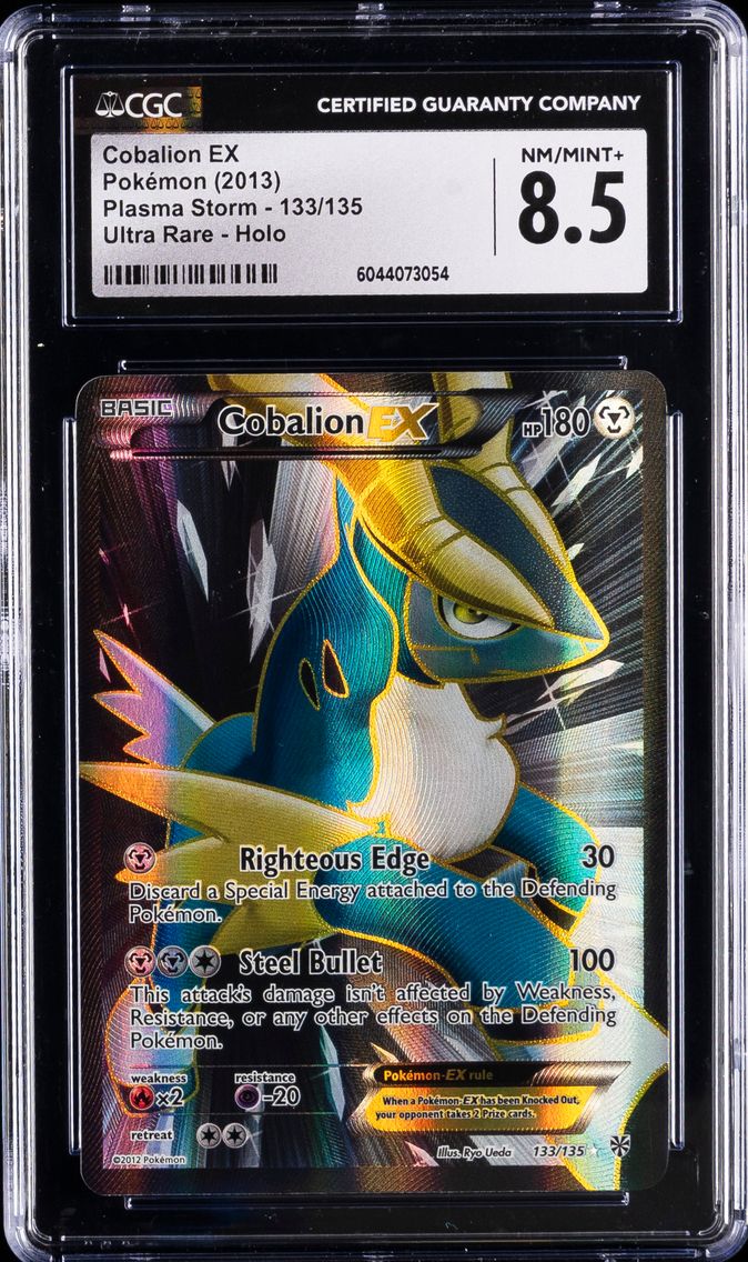 2012 #133 Cobalion EX CGC 8.5 Plasma Storm - English Pokemon