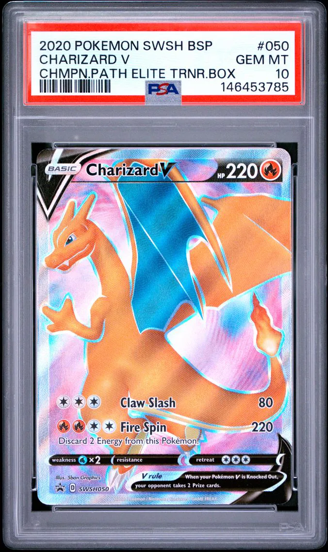 2020 #050 Charizard V PSA 10 Swsh Black Star Promo