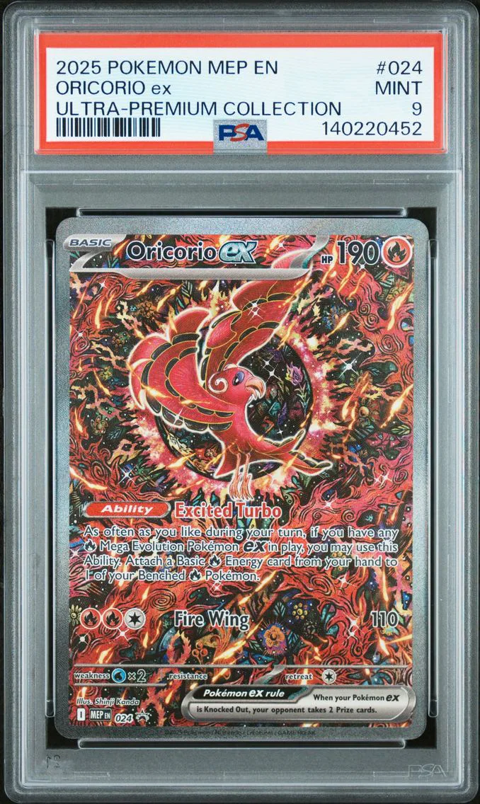 2025 #024 Oricorio EX PSA 9 Mep EN-Me Black Star Promo Pokemon