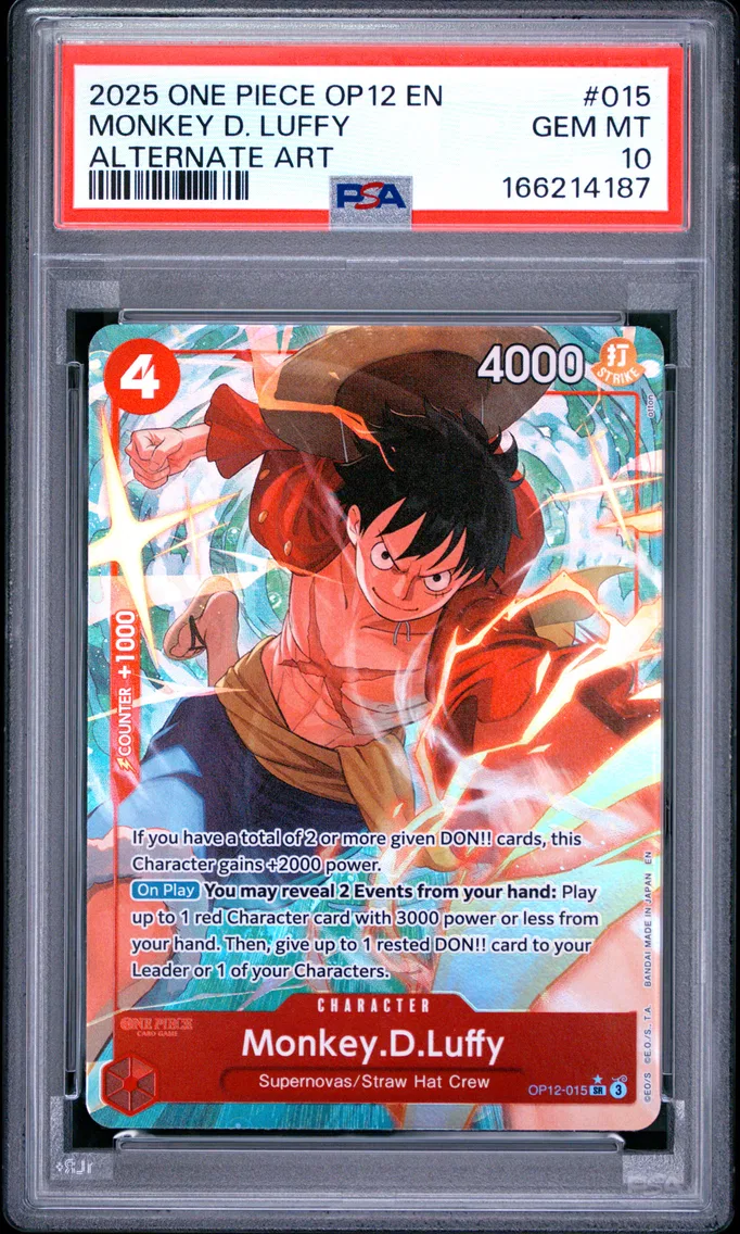 2025 #015 Monkey D. Luffy PSA 10 One Piece OP12-Legacy of the Master
