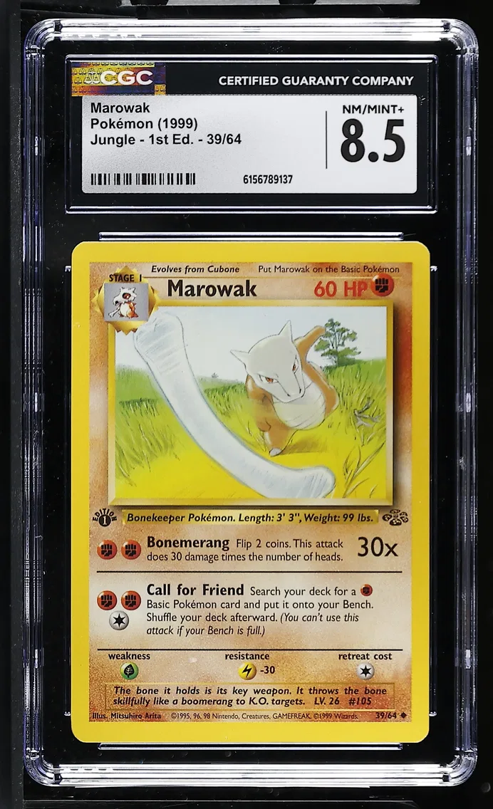 1999 #39 Marowak CGC 8.5 Jungle - 1st Edition - English