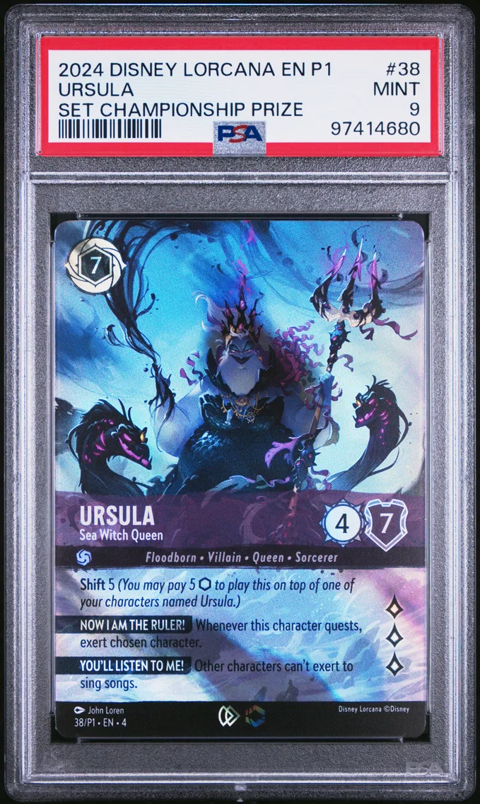 2024 #38 Ursula - Sea Witch Queen PSA 9 Disney Lorcana EN P1-Promo