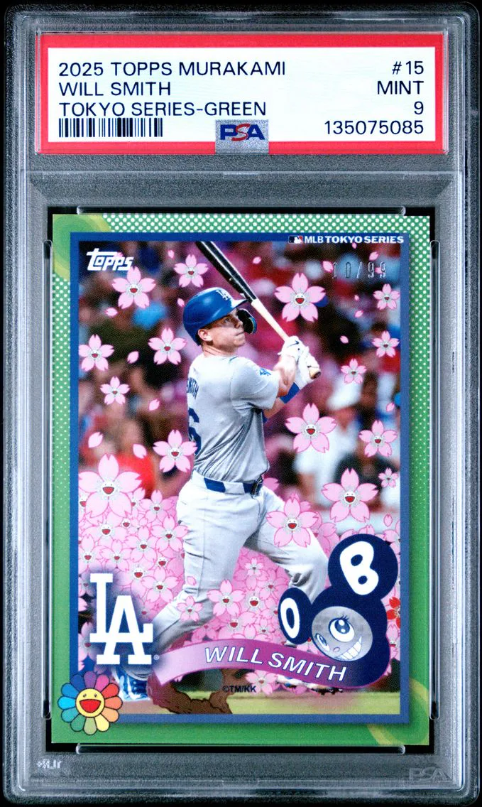 2025 #15 Will Smith PSA 9 Topps Takashi Murakami + MLB World Tour Tokyo Series