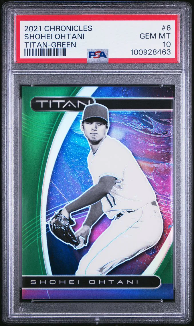 2021 #6 Shohei Ohtani PSA 10 Panini Chronicles Titan