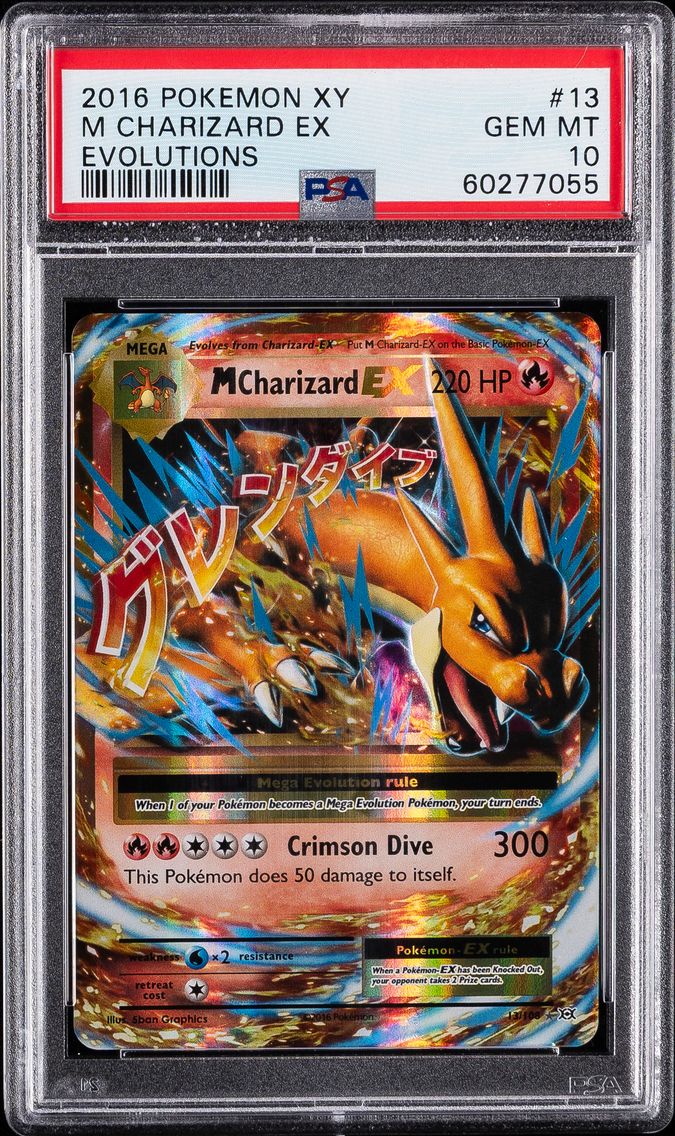 2016 #13 M Charizard EX PSA 10 XY Evolutions Pokemon