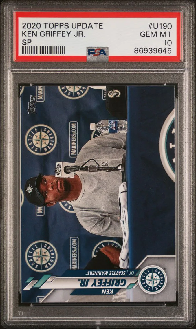 2020 #U190 Ken Griffey Jr PSA 10 Topps Update