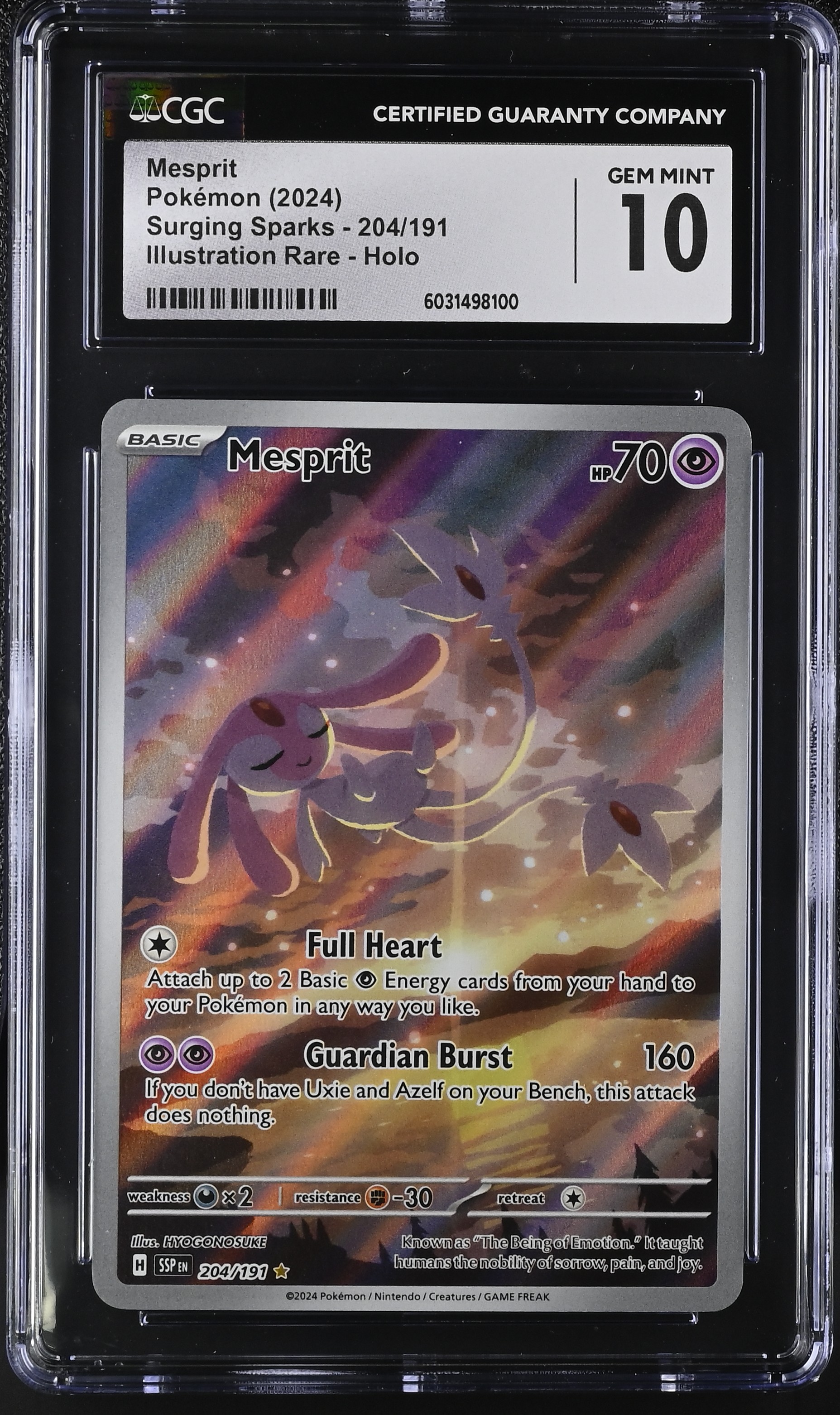 2024 #204 Mesprit CGC 10 Surging Sparks - Ssp En - English
