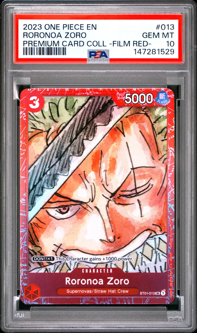 2023 #013 Roronoa Zoro PSA 10 One Piece Premium Card Collection -One Piece Film Red-