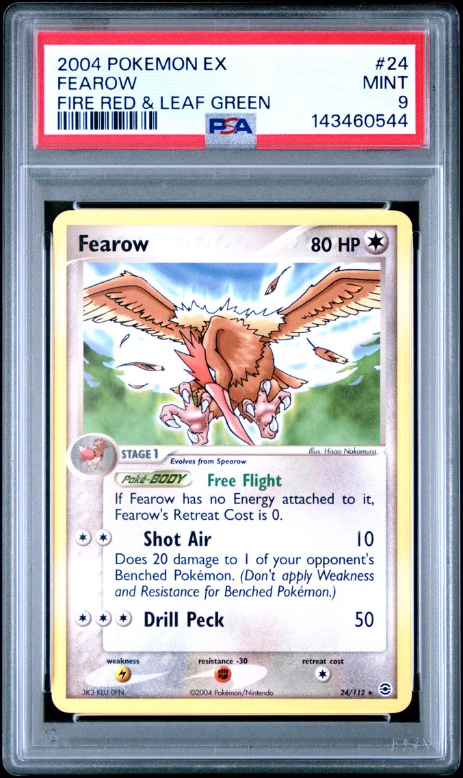 2004 #24 Fearow PSA 9 EX Fire Red & Leaf Green Pokemon