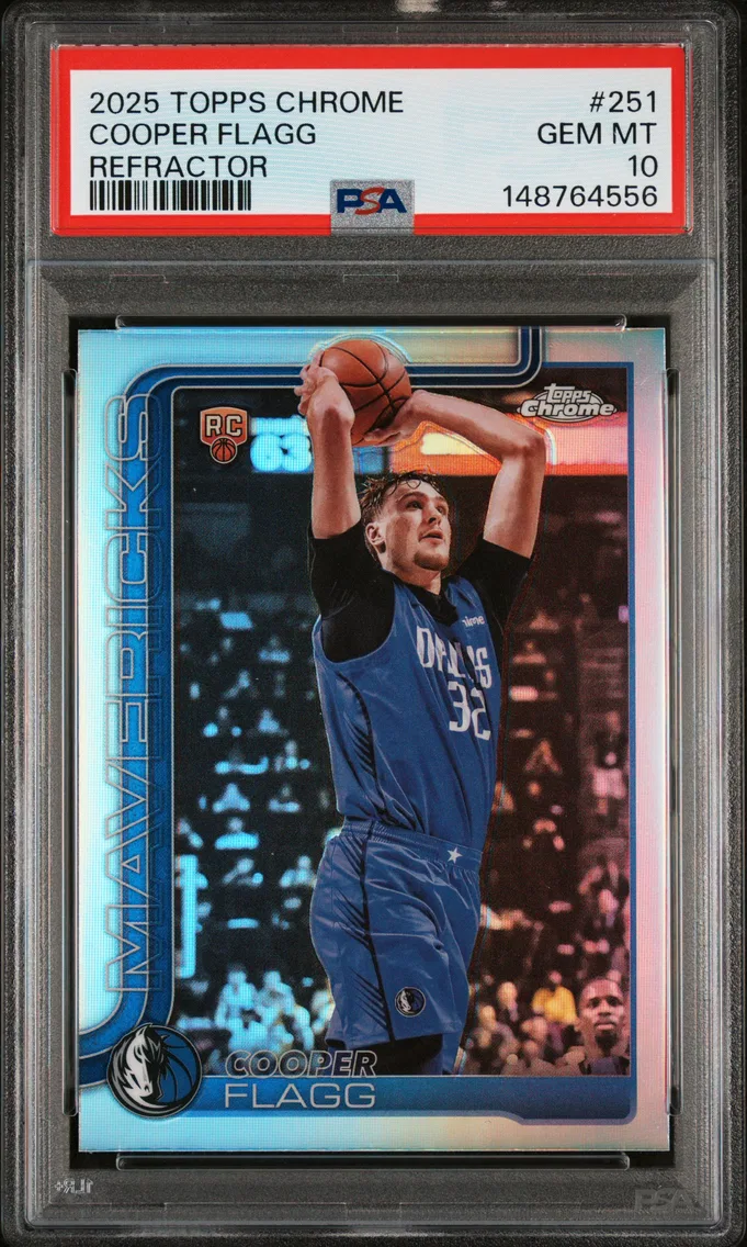 2025 #251 Cooper Flagg PSA 10 Topps Chrome