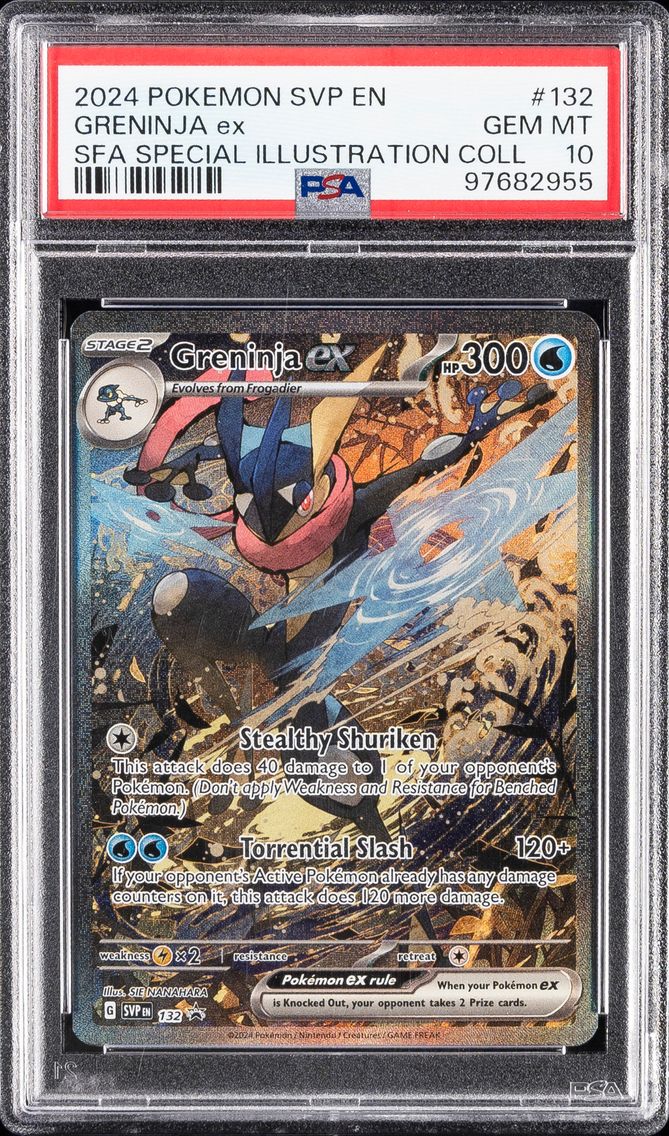 2024 #132 Greninja EX PSA 10 Svp