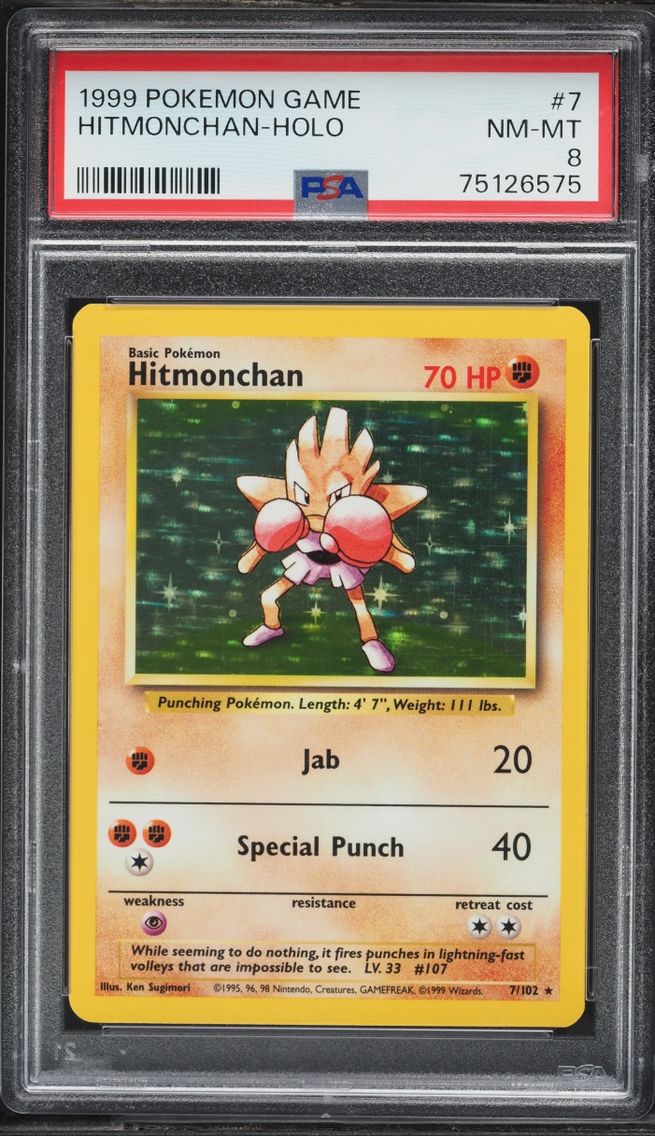 1999 #7 Base Set Holo Hitmonchan