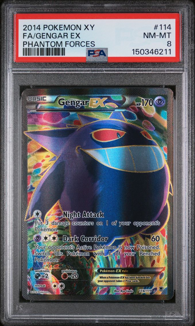 2014 #114 Full Art/Gengar EX PSA