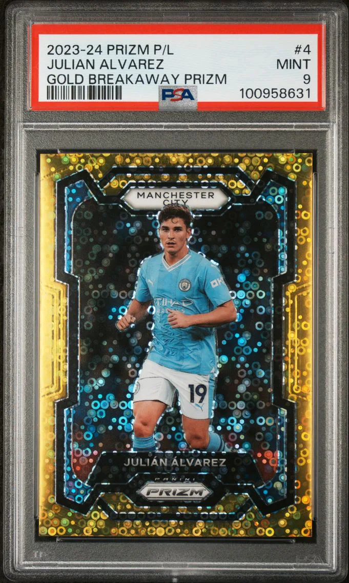 2023 #4 Julian Alvarez PSA 9 Panini Prizm Premier League