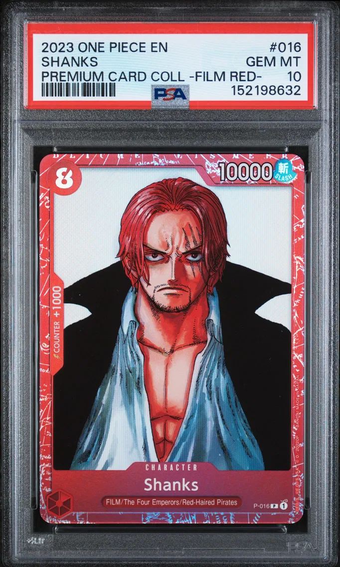 2023 #016 Shanks PSA 10 One Piece Premium Card Collection -One Piece Film Red-