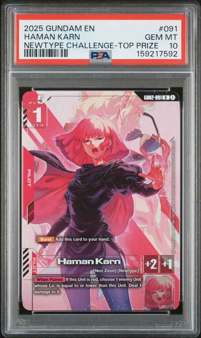 2025 #091 Haman Karn PSA 10 Gundam Promos