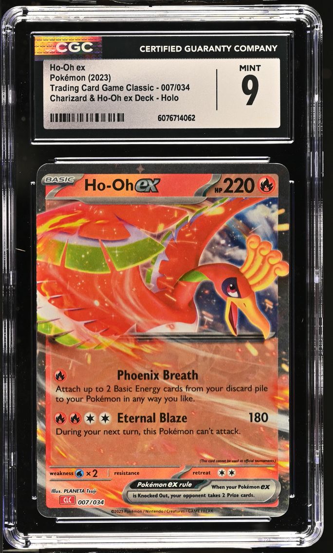 2023 #007 Ho-Oh ex CGC 9 Trading Card Game Classic - CLV, CLC, CLB - English