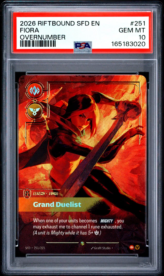 2026 #251 Fiora - Grand Duelist PSA 10 Riftbound: League of Legends Sfd-Spiritforged