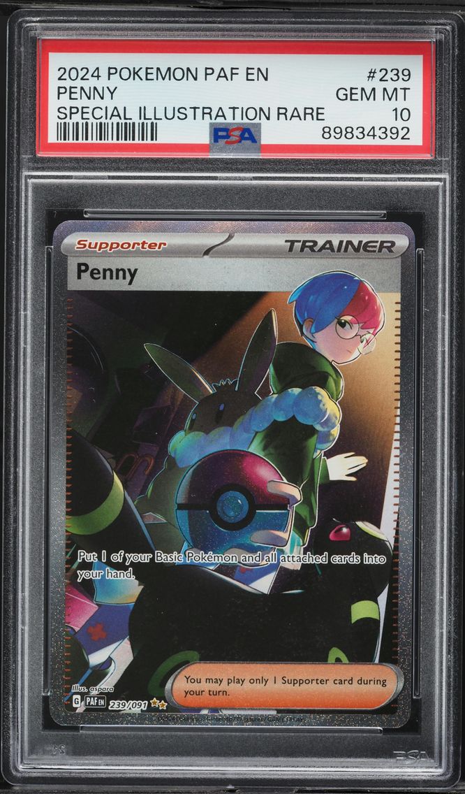2024 #239 Penny PSA 10 Paf EN-Paldean Fates Pokemon