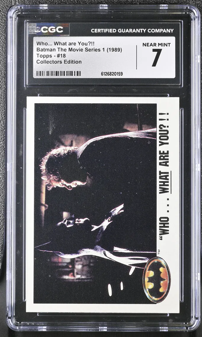 1989 #18 Who... What are You?!! CGC 7 Batman The Movie Series 1 (Collectors Ed. 1989) - English