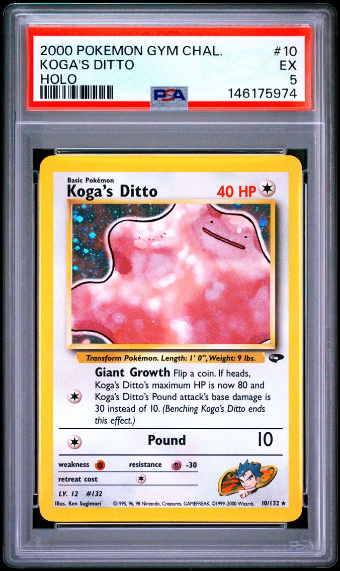 2000 #10 Koga's Ditto PSA 5 Gym Challenge