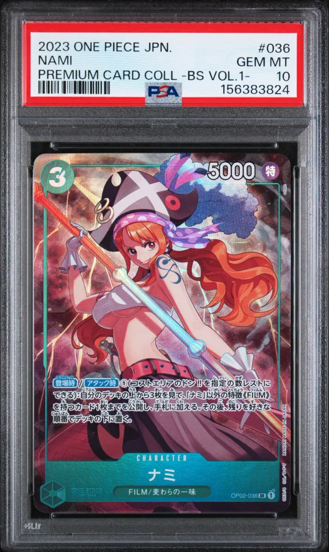 2023 #036 NAMI PSA 10 One Piece Japanese Premium Card Collection -Best Selection Vol.1-