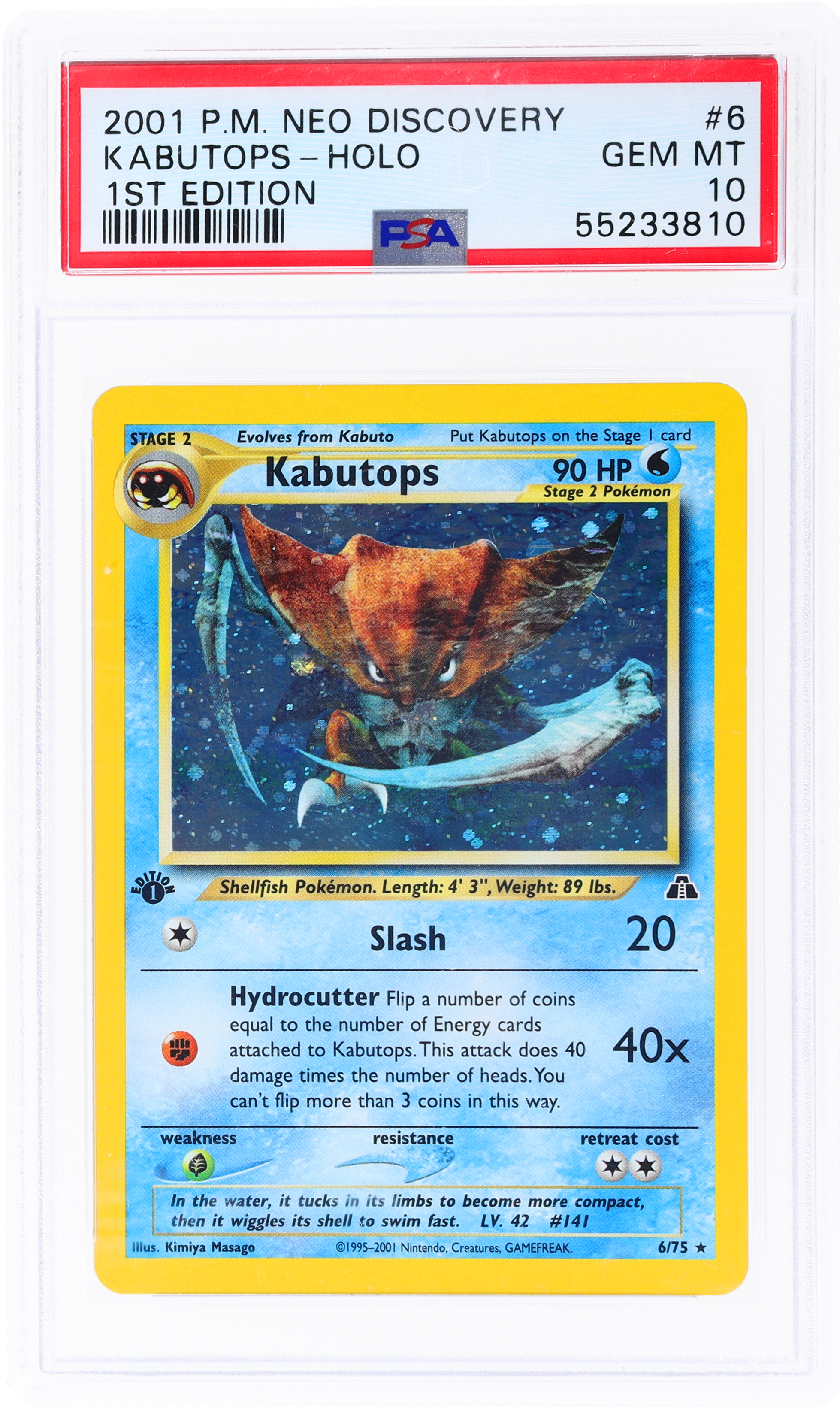Kabutops-Holo 1st Edition