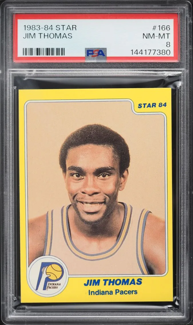 1983 Star Basketball Jim Thomas #166 PSA 8 NM-MT