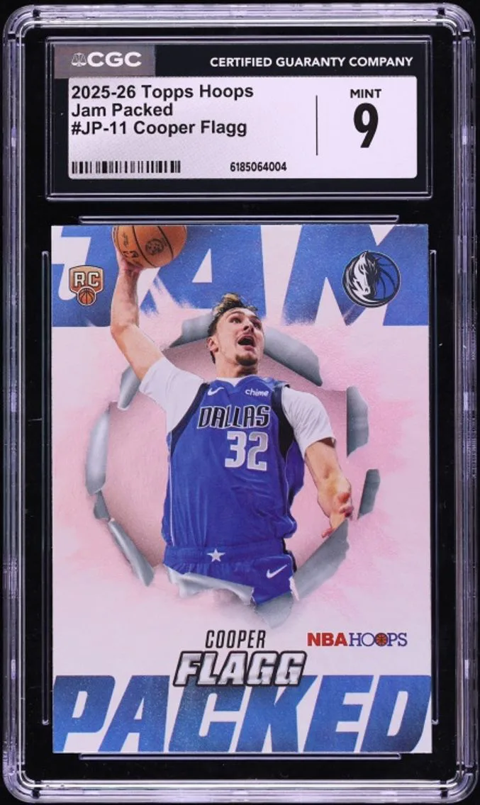 2025 Hoops Jam Packed Cooper Flagg ROOKIE #JP-11 CGC 9 MINT