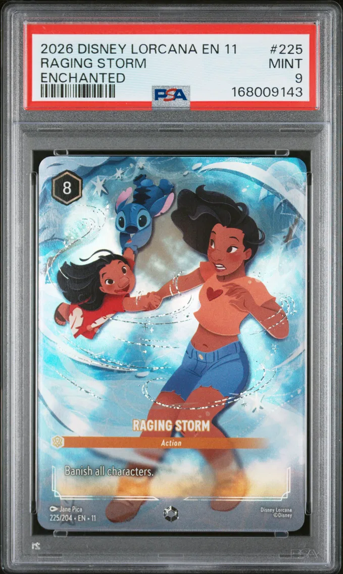 2026 #225 Raging Storm PSA 9 Disney Lorcana EN 11-Winterspell