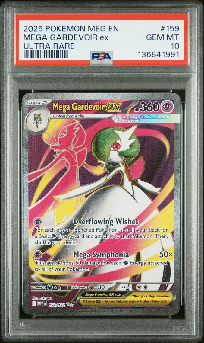 2025 #159 Mega Gardevoir EX PSA 10 Meg EN-Mega Evolution Pokemon