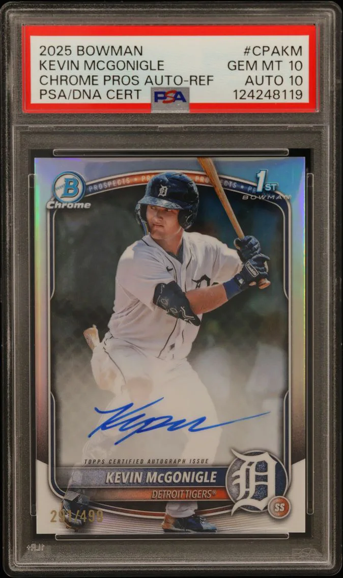 #NA Bowman Kevin Mcgonigle PSA/DNA