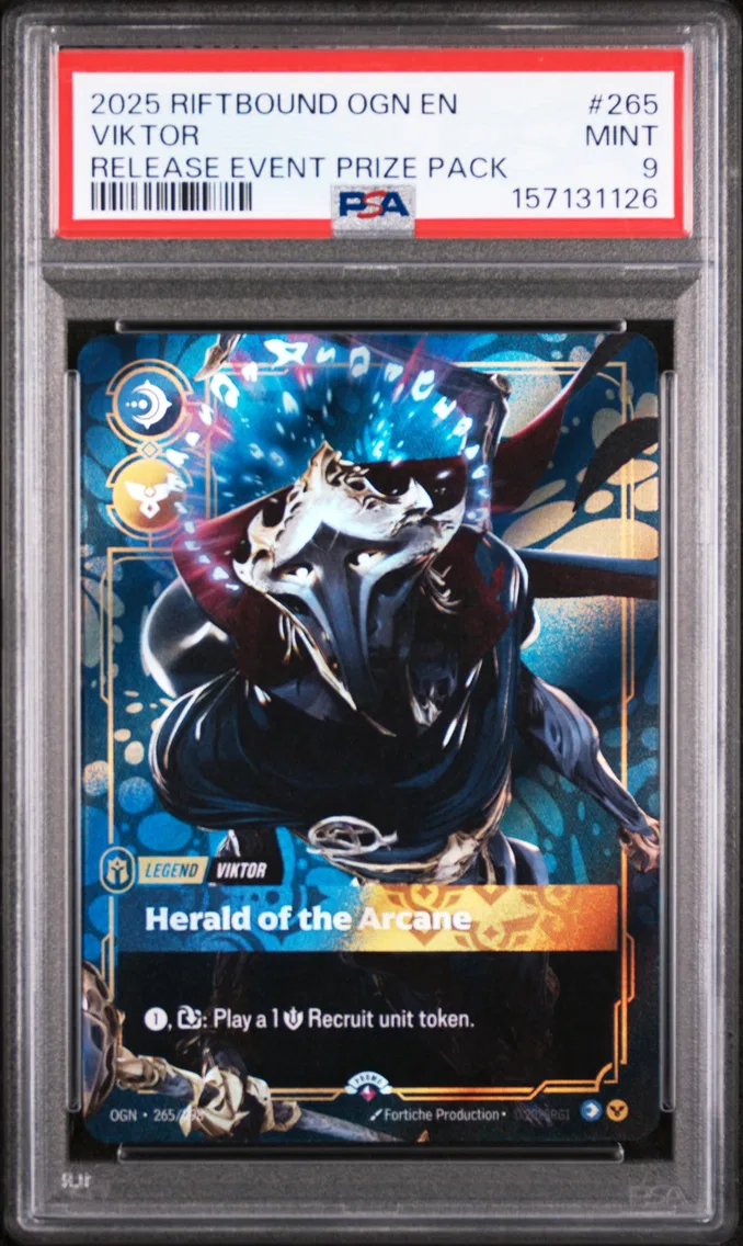 2025 #265 Viktor - Herald of the Arcane PSA 9 Riftbound: League of Legends Ogn-Origins