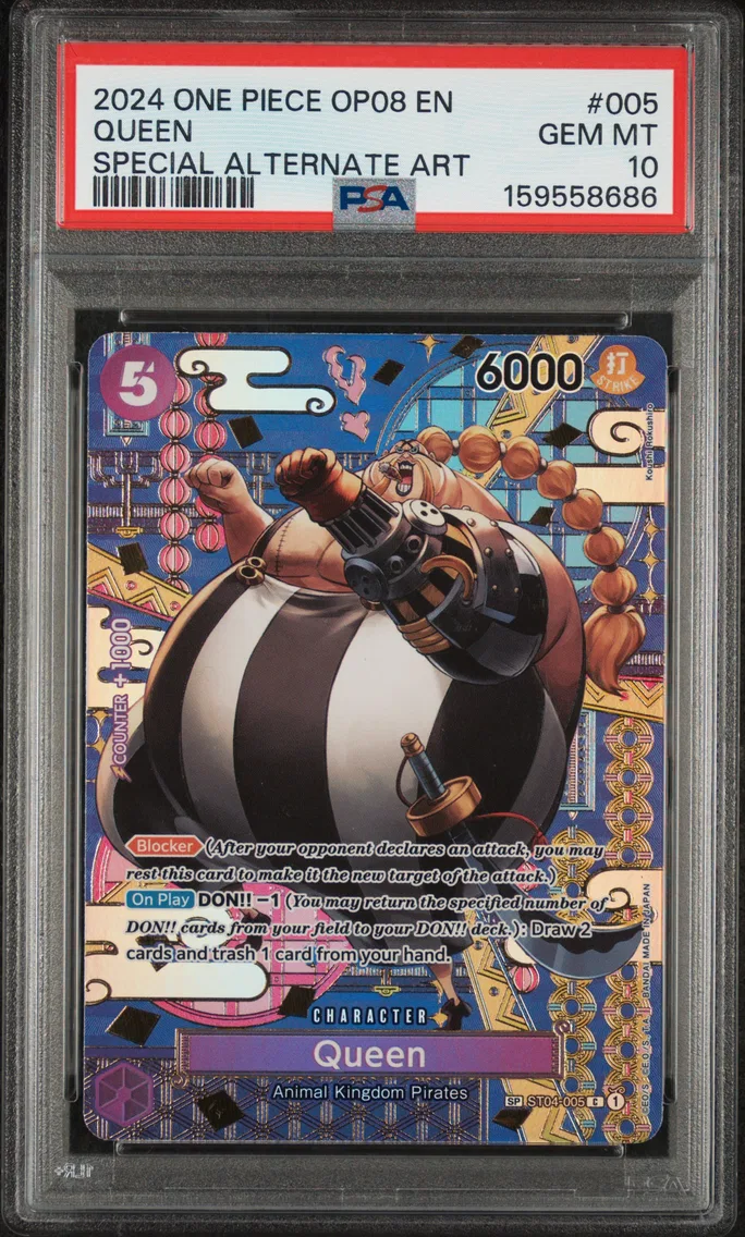 2024 #005 Queen PSA 10 One Piece OP08-Two Legends